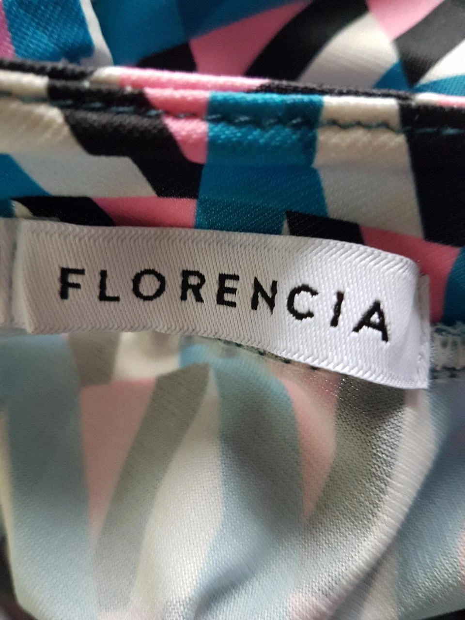 👗Vintage 70s Geometric Short Dress / Graphic - Florencia (Made in Italy) – photo 4